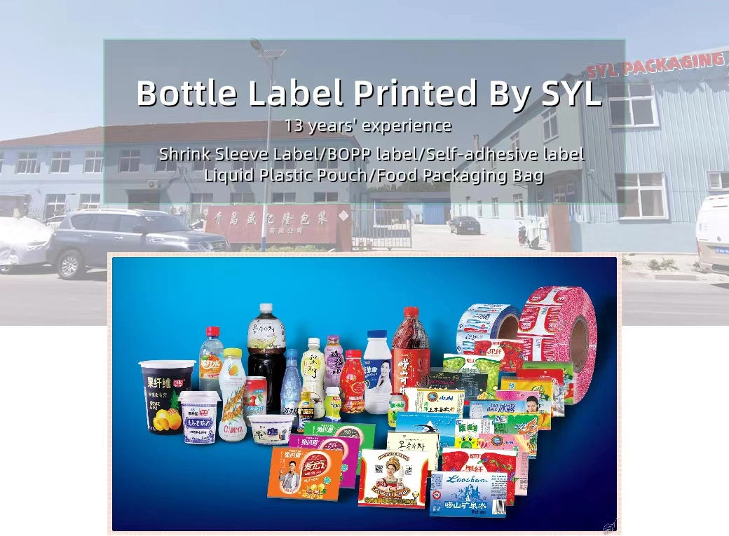 OEM PVC Shrink Sleeves for Water Bottle Label Shrink Wrap Label Pet Film Heat Shrinkable PVC Shrink Sleeve Label