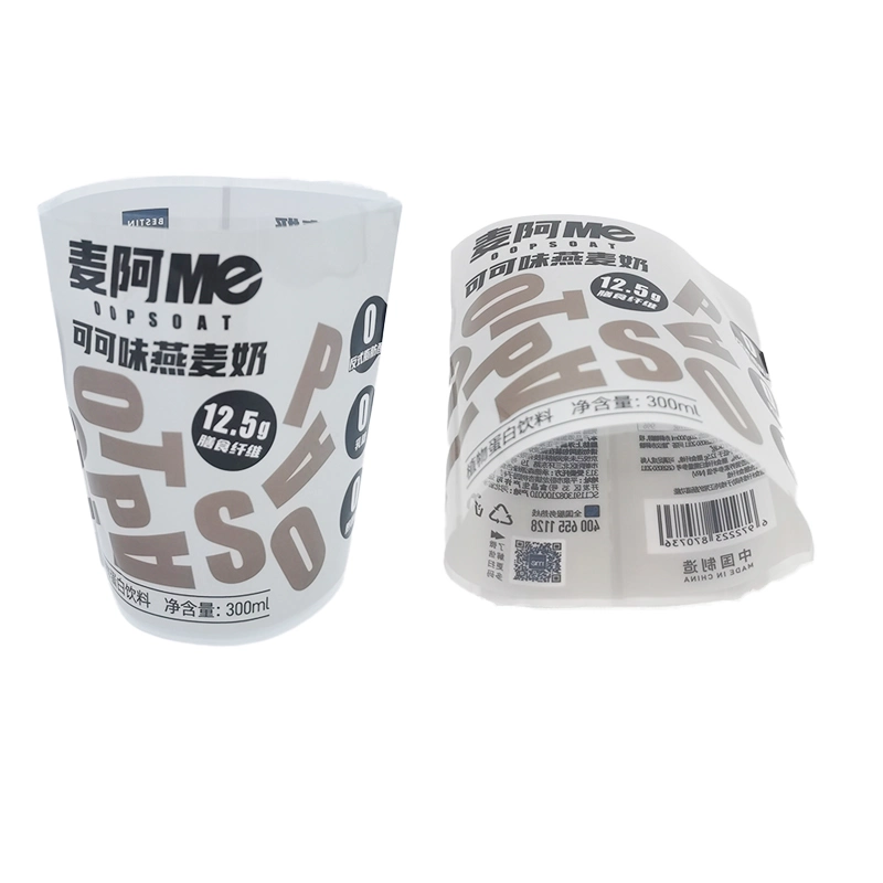 Custom Milk Water Bottle PVC Heat Shrink Wrap Sleeves Labels