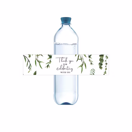 열수축 튜브, 방수 물병용 투명 라벨